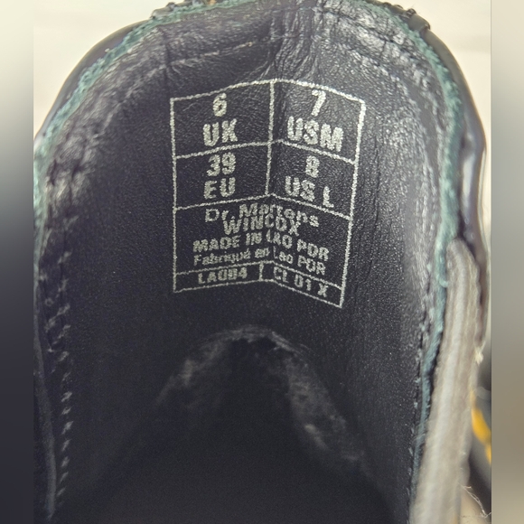 Dr. Martens Wincox Smooth Leather Buckle Moto Chelsea Black Boots Women's 8 - Picture 11 of 14